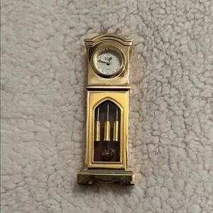 Gold Miniature Grandfather Clock